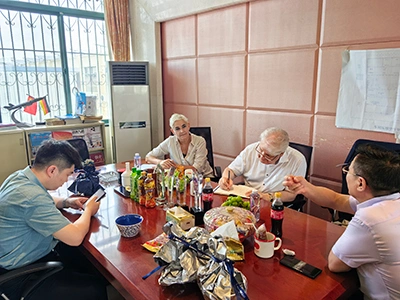 ドイツの顧客との現地技術交流