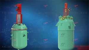 半割コイル付きグラスライニング反応機