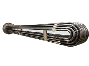 Uチューブ式熱交換器（タンタル製）