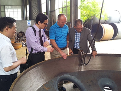 イギリスの顧客が当社工場を訪問