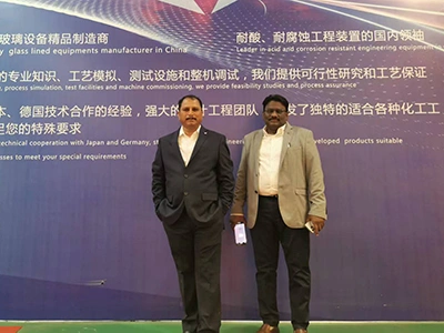 展示会に来場されたインドの顧客